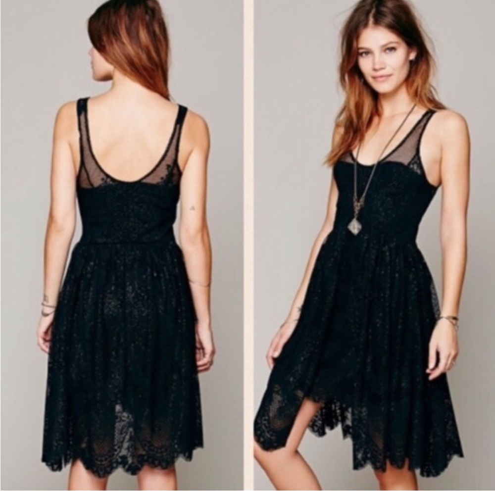 NWT Free People Kristal Lace Salinas Foil Dress size 0